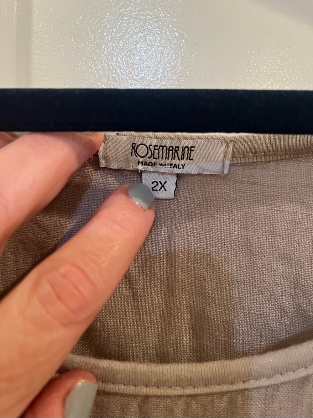 100% linen Rosemarine size 2XL Sleeveless Taupe Bubble/Shift Dress w pockets - Picture 2 of 7